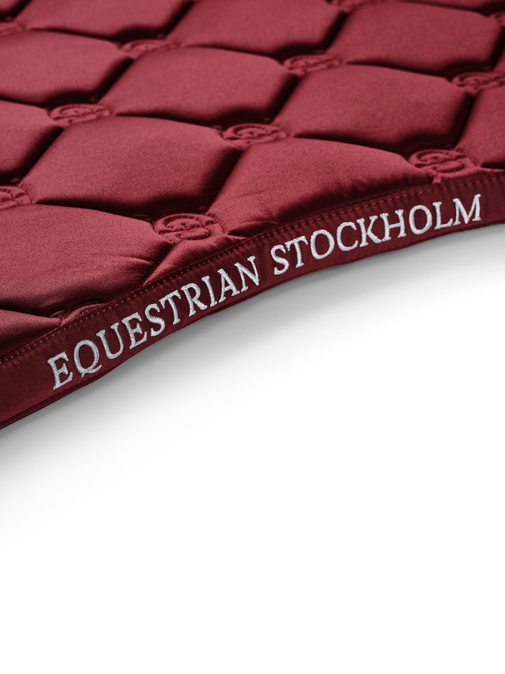 Equestrian Stockholm Classic Jump Saddle Pad - Bordeaux - Jump Saddle Pad - Kingdom Equestrian