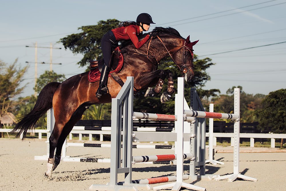 Equestrian Stockholm Classic Jump Saddle Pad - Bordeaux - Jump Saddle Pad - Kingdom Equestrian