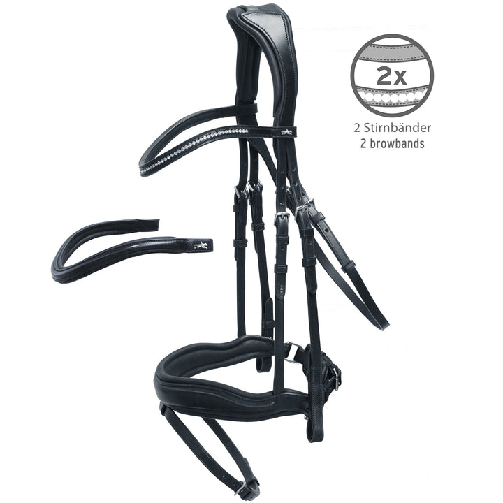 Shockemohle Stanford Snaffle Bridle - Snaffle Bridle - Kingdom Equestrian