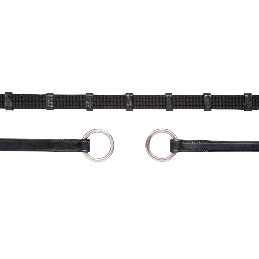 Schockemohle Classic Double Stop Ring Web Reins - Reins - Kingdom Equestrian