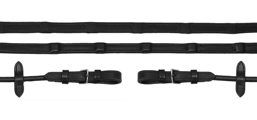 Schockemohle Durasoft Rolled Grip Reins - Reins - Kingdom Equestrian