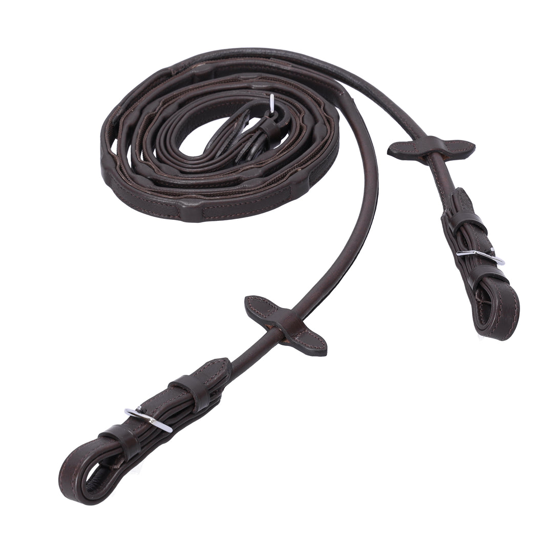 Schockemohle Durasoft Rolled Grip Reins - Reins - Kingdom Equestrian