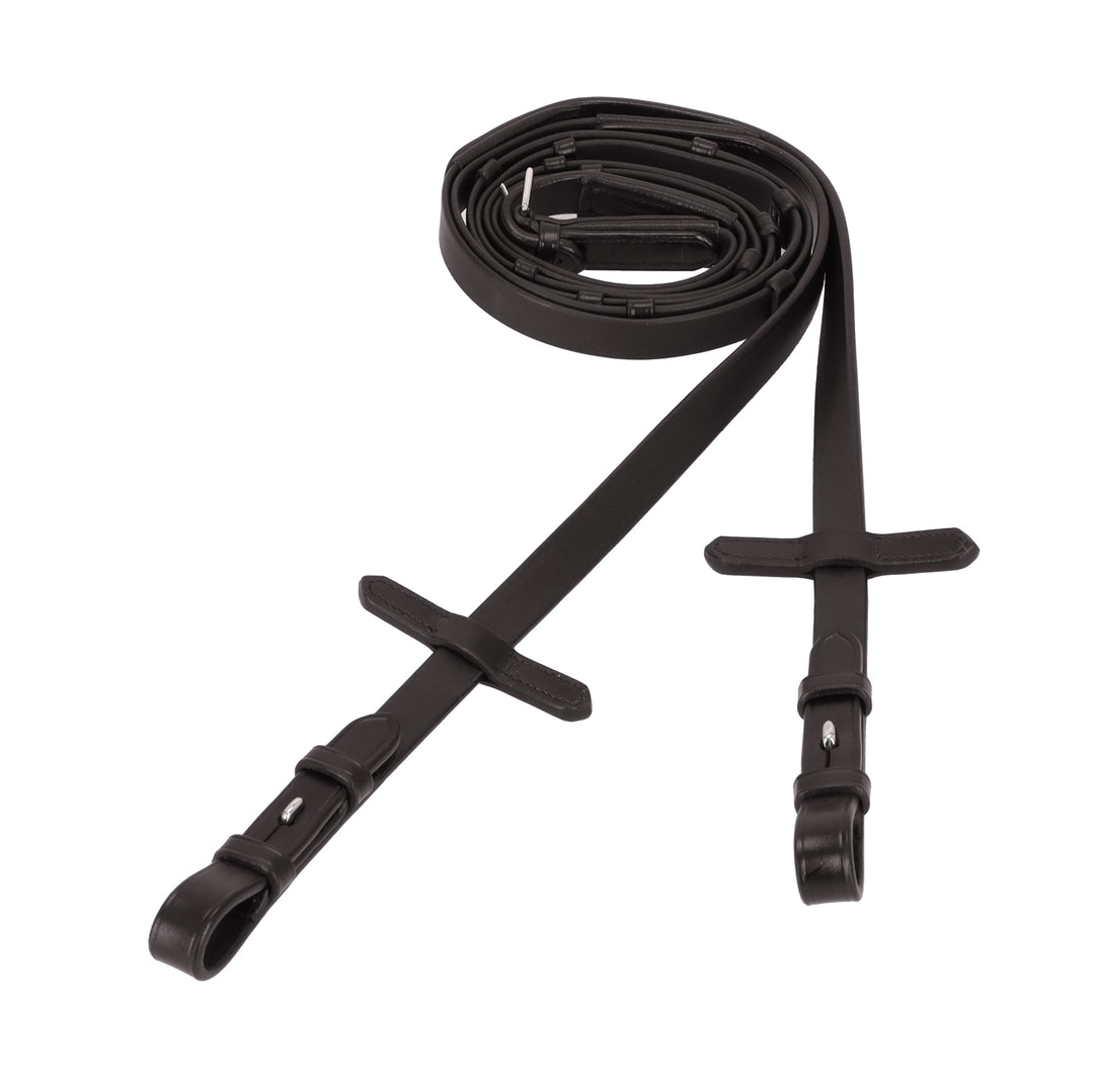 Schockemohle Soft Rubber Reins With Stops - Reins - Kingdom Equestrian
