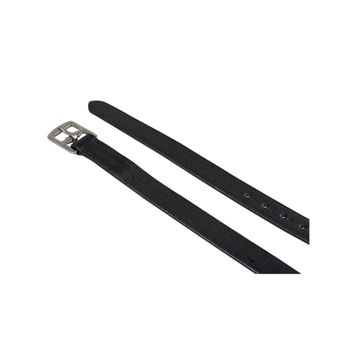 Equestro Chrome Stirrups Leather - Dark Brown