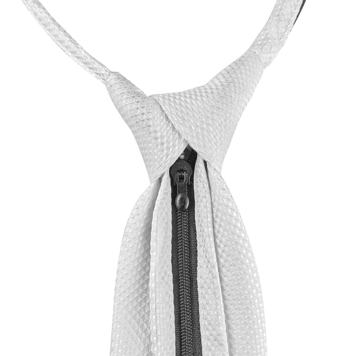 Equestro Honeycomb Competition Tie - White