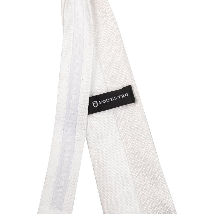 Equestro Honeycomb Competition Tie - White