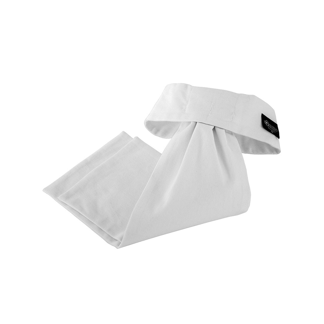 Equestro Classic Plastron in Cotton - White