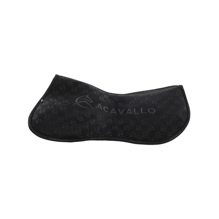 Acavallo Memory Foam Classic Suede Silicone Grip Half Pad - Black