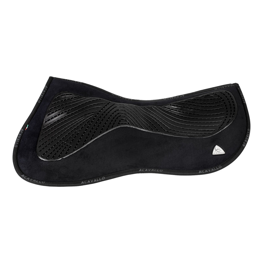 Acavallo Memory Foam Classic Gel Grip Half Pad - Standard - Black