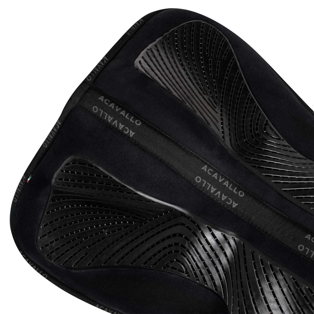 Acavallo Memory Foam Classic Gel Grip Half Pad - Standard - Black