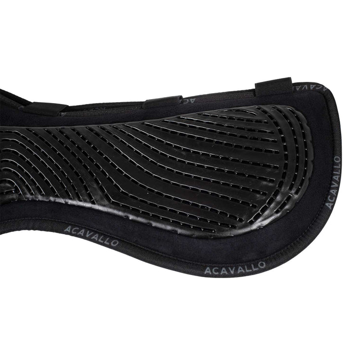 Acavallo Memory Foam Withers Free Gel Grip Half Pad - Close Contact - Black