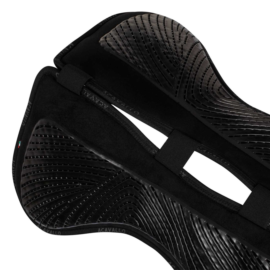 Acavallo Memory Foam Withers Free Gel Grip Half Pad - Close Contact - Black