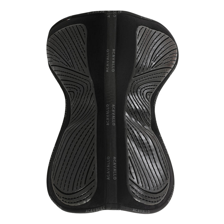 Acavallo Memory Foam Classic Gel Grip Half Pad - Close Contact - Black