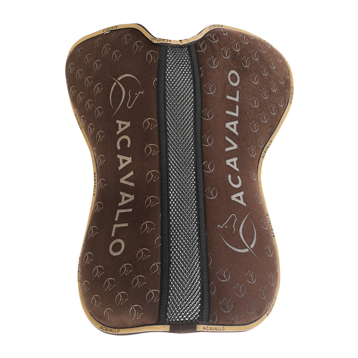 Acavallo Memory Foam 3D Spacer Silicone Grip Half Pad - Jumping - Brown