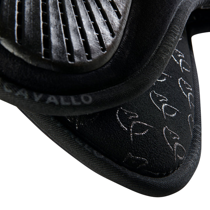 Acavallo Memory Foam 3D Spacer Double Sided Grip Half Pad - Jumping - Black