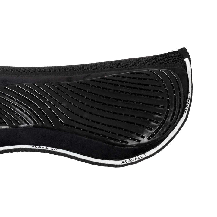 Acavallo Memory Foam 3D Spacer Gel Grip Half Pad - Jumping - Black