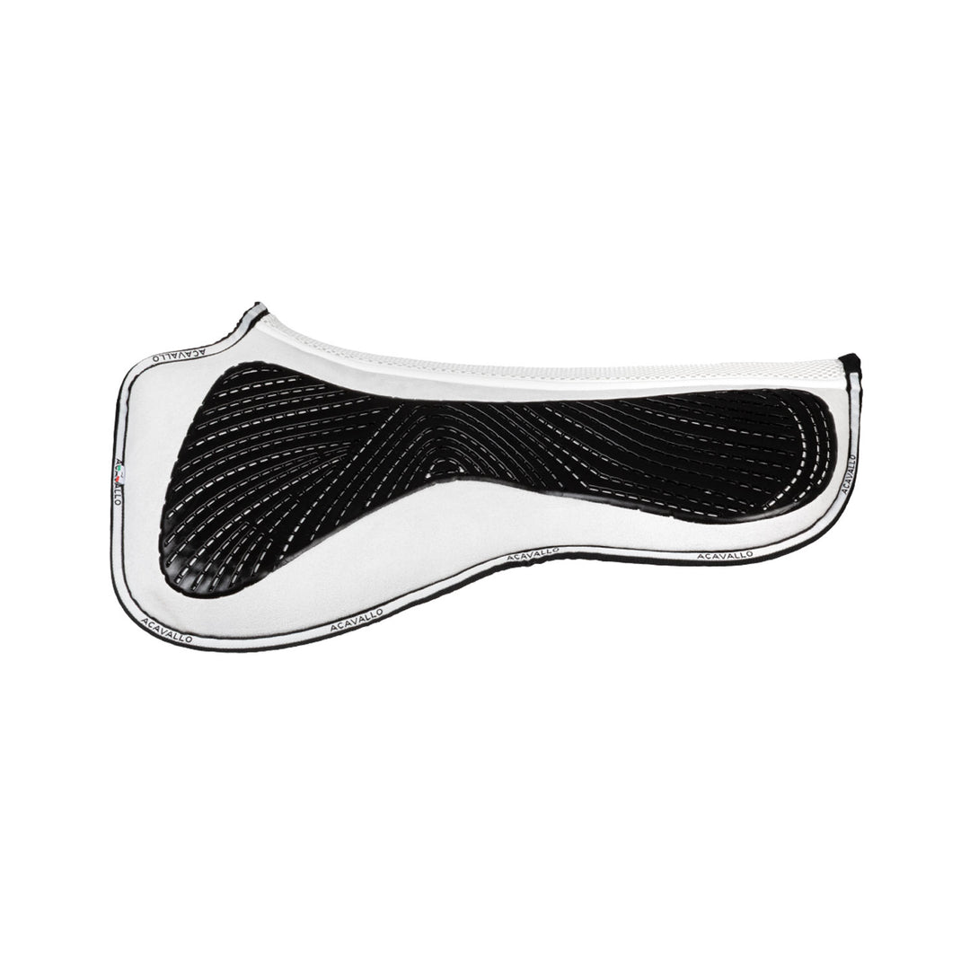 Acavallo Memory Foam 3D Spacer Gel Grip Half Pad - Dressage - White