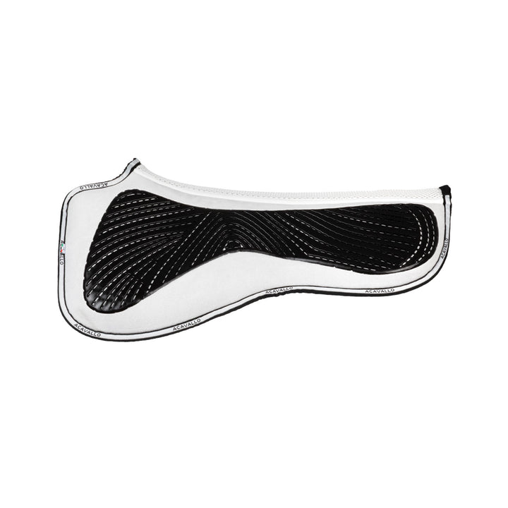 Acavallo Memory Foam 3D Spacer Gel Grip Half Pad - Dressage - White