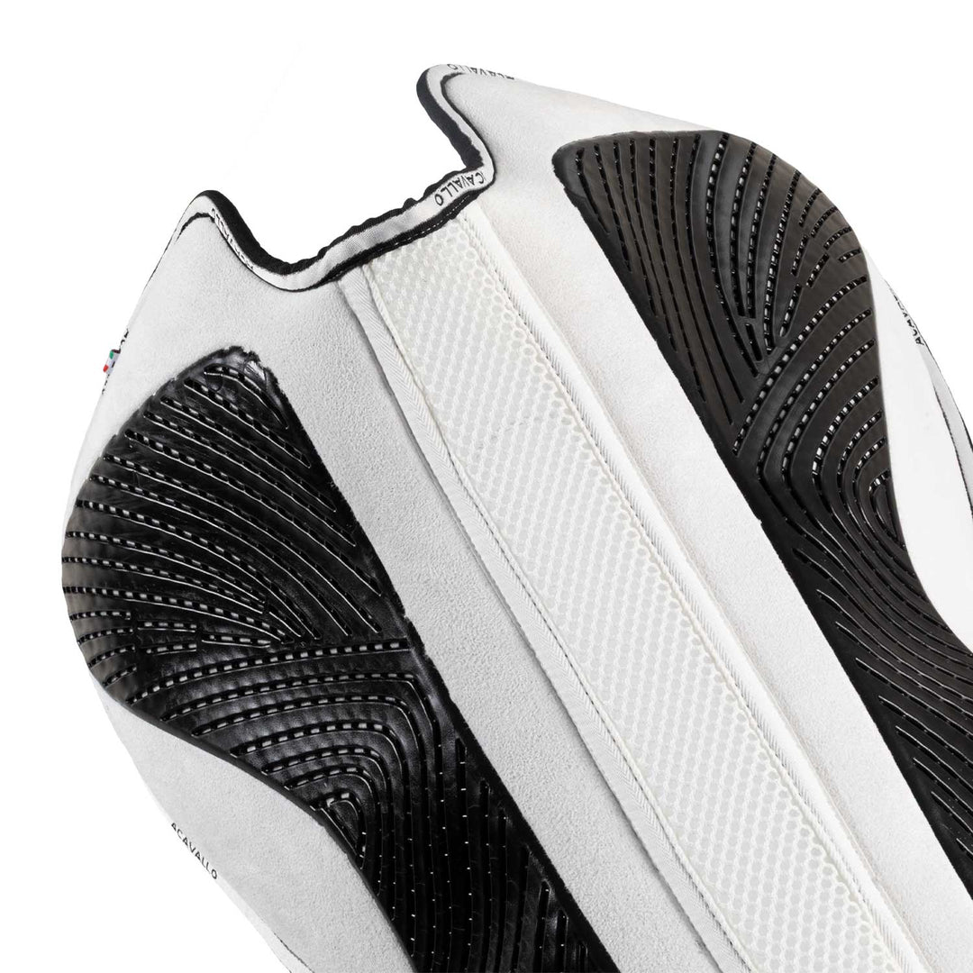 Acavallo Memory Foam 3D Spacer Gel Grip Half Pad - Dressage - White