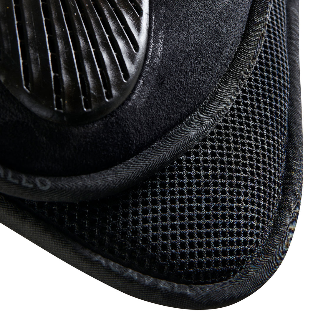 Acavallo Memory Foam 3D Spacer Gel Grip Half Pad - Dressage - Black