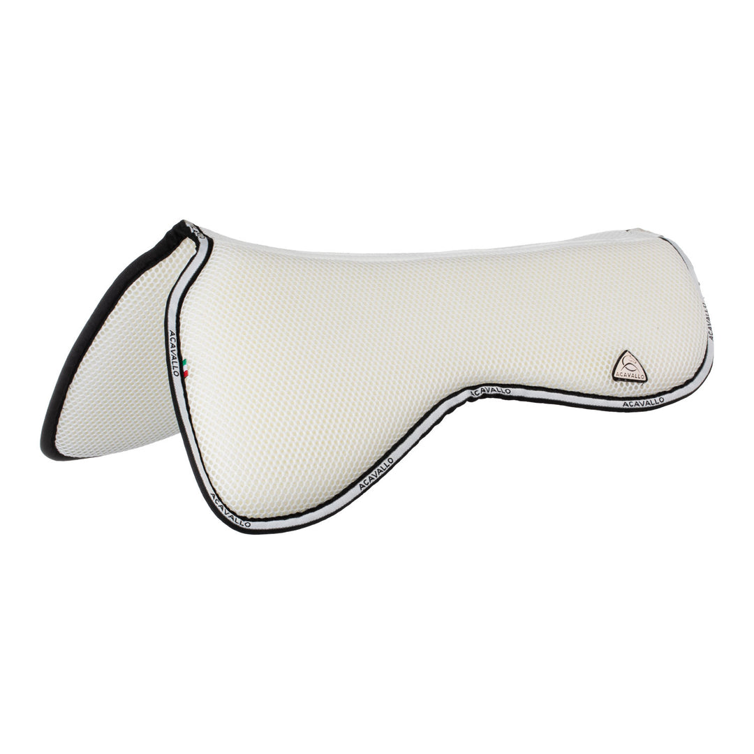 Acavallo Memory Foam 3D Spacer Half Pad - Jumping - White