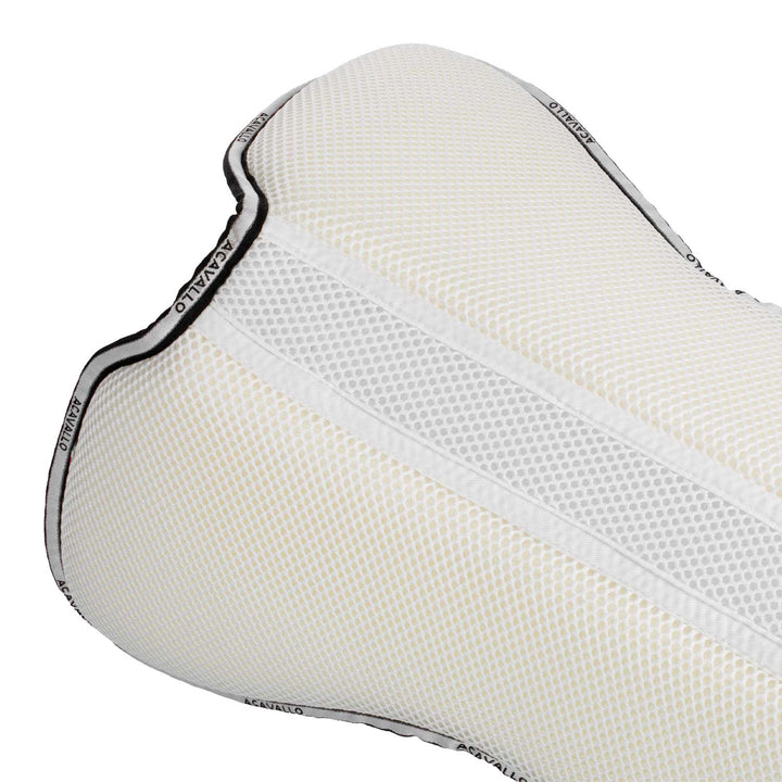 Acavallo Memory Foam 3D Spacer Half Pad - Jumping - White