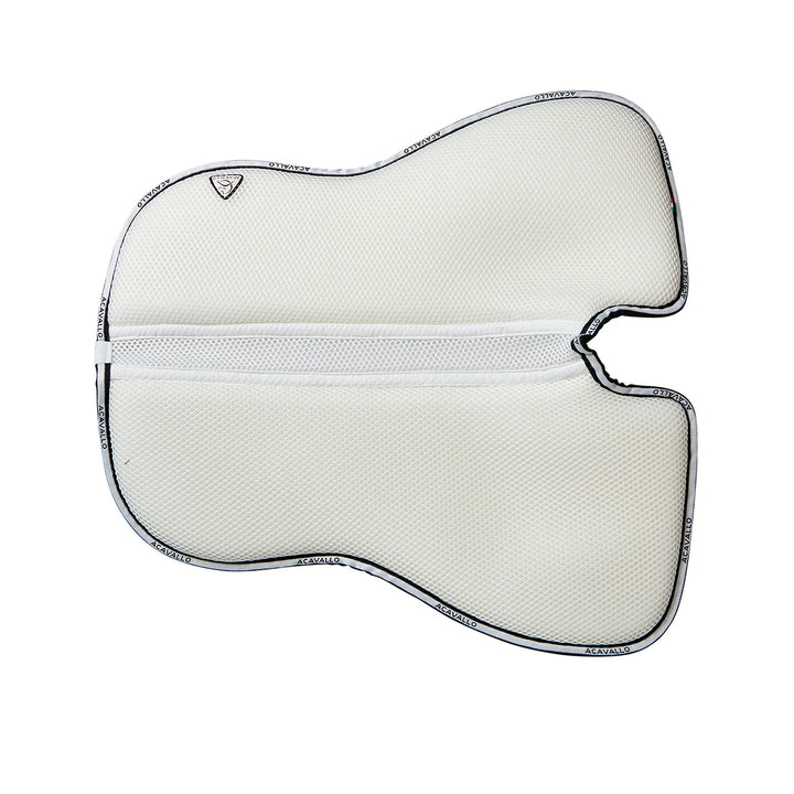 Acavallo Memory Foam 3D Spacer Half Pad - Dressage - White