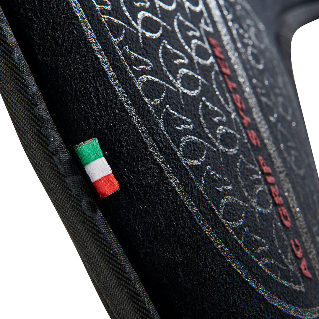 Acavallo Memory Foam Classic AC Grip - Black Half Pad - AC-Grip System Silver