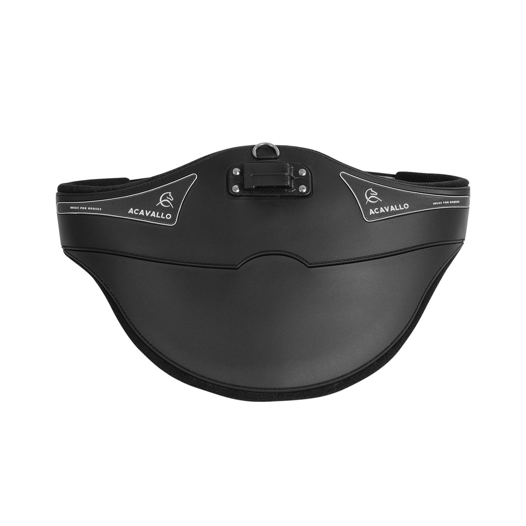 Acavallo Jumping Stud Guard Girth Gel Classic PVC - Black