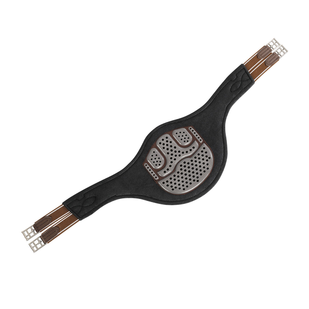 Acavallo Jumping Stud Guard Girth Gel Classic PVC - Dark Brown