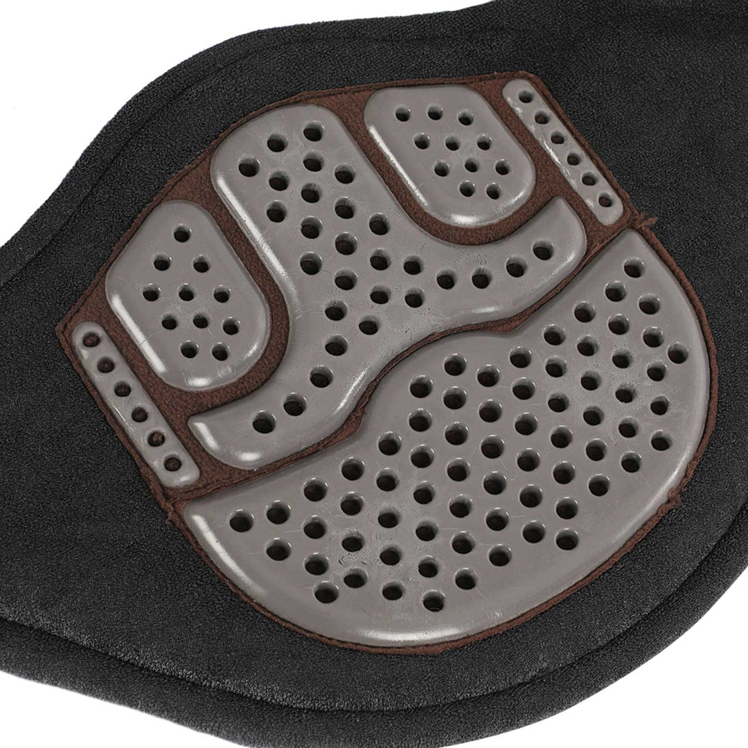 Acavallo Jumping Stud Guard Girth Gel Classic PVC - Dark Brown