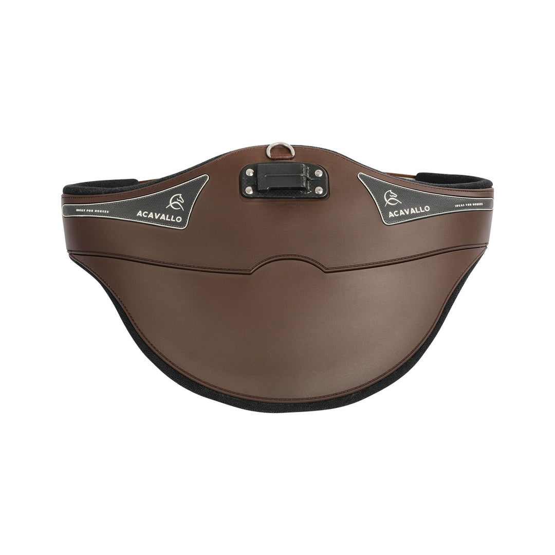 Acavallo Jumping Stud Guard Girth Gel Classic PVC - Dark Brown
