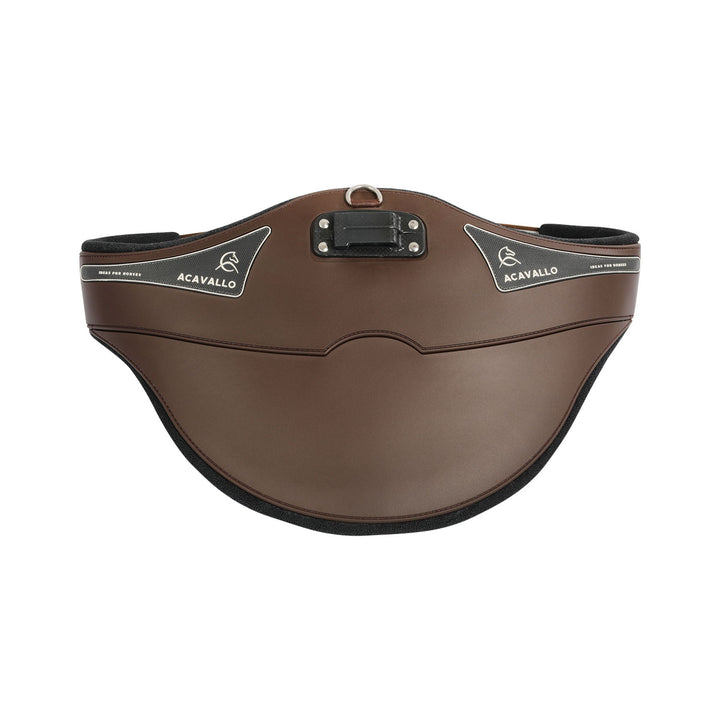 Acavallo Jumping Stud Guard Girth Gel Classic PVC - Dark Brown