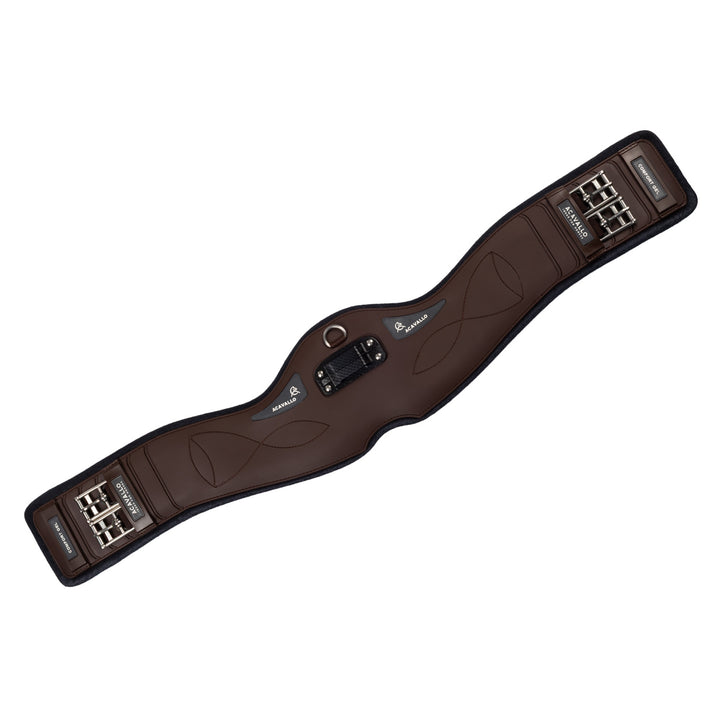 Acavallo Anatomical Dressage Girth Gel PVC - Dark Brown