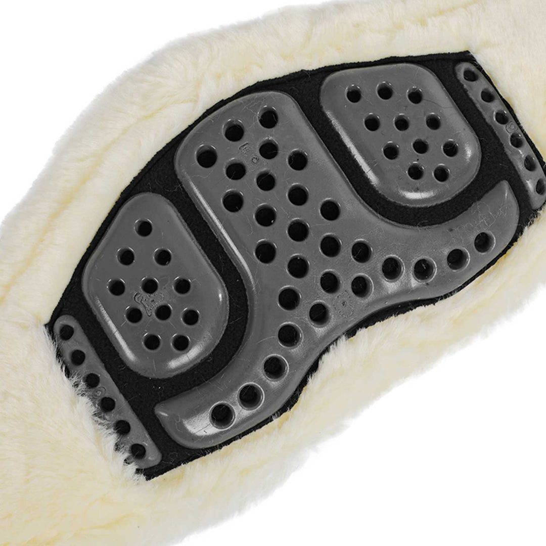Acavallo Jumping Girth Classic Gel Faux Sheepskin - Black
