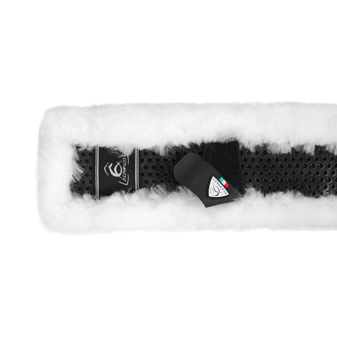 Acavallo Girth Sleeve Gel Classic Sheepskin - White