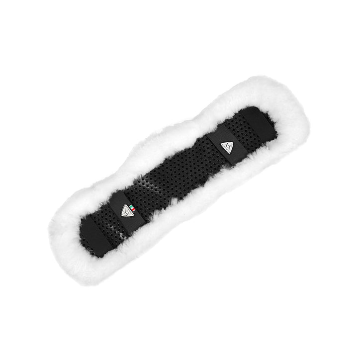 Acavallo Shaped Girth Sleeve Classic Gel Sheepskin - White