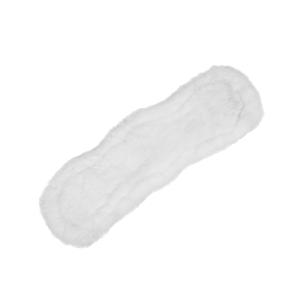 Acavallo Shaped Girth Sleeve Classic Gel Sheepskin - White