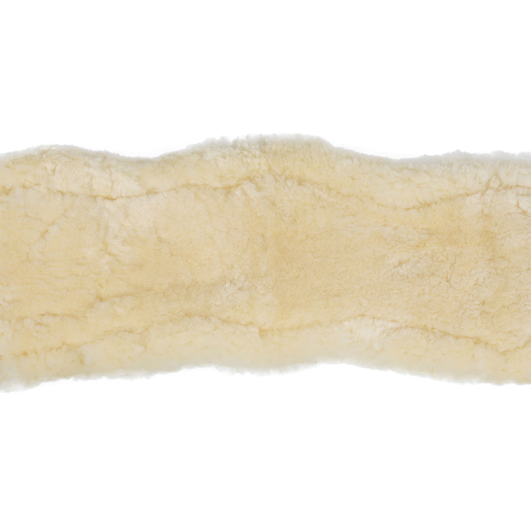 Acavallo Shaped Girth Sleeve Classic Gel Sheepskin - Natural