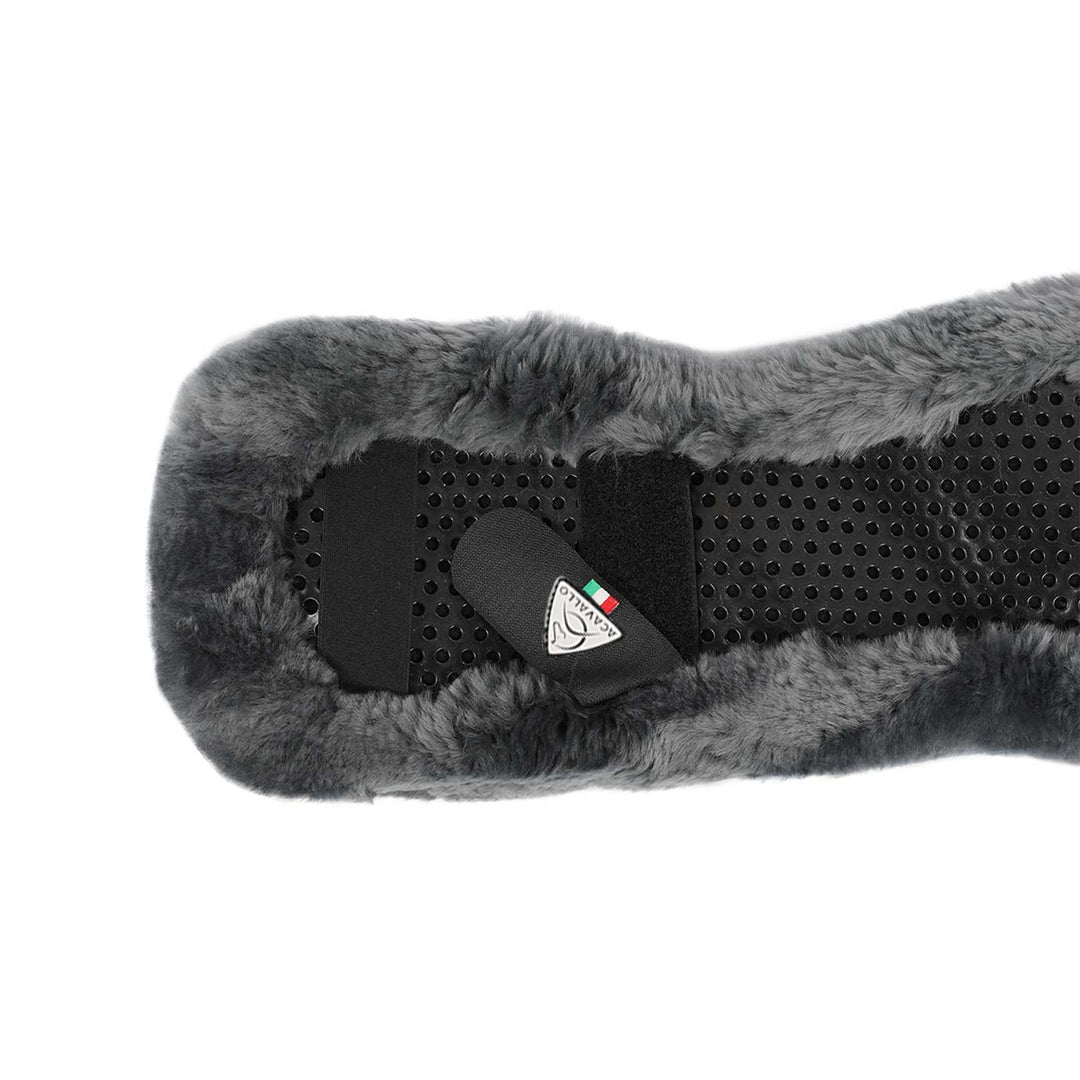 Acavallo Shaped Girth Sleeve Classic Gel Sheepskin - Grey
