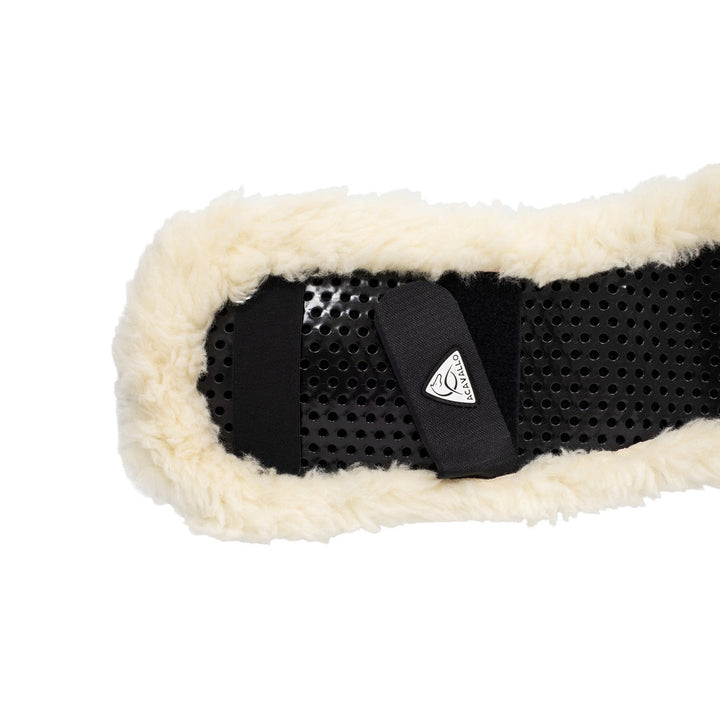 Acavallo Shaped Girth Sleeve Classic Gel Faux Sheepskin - Natural