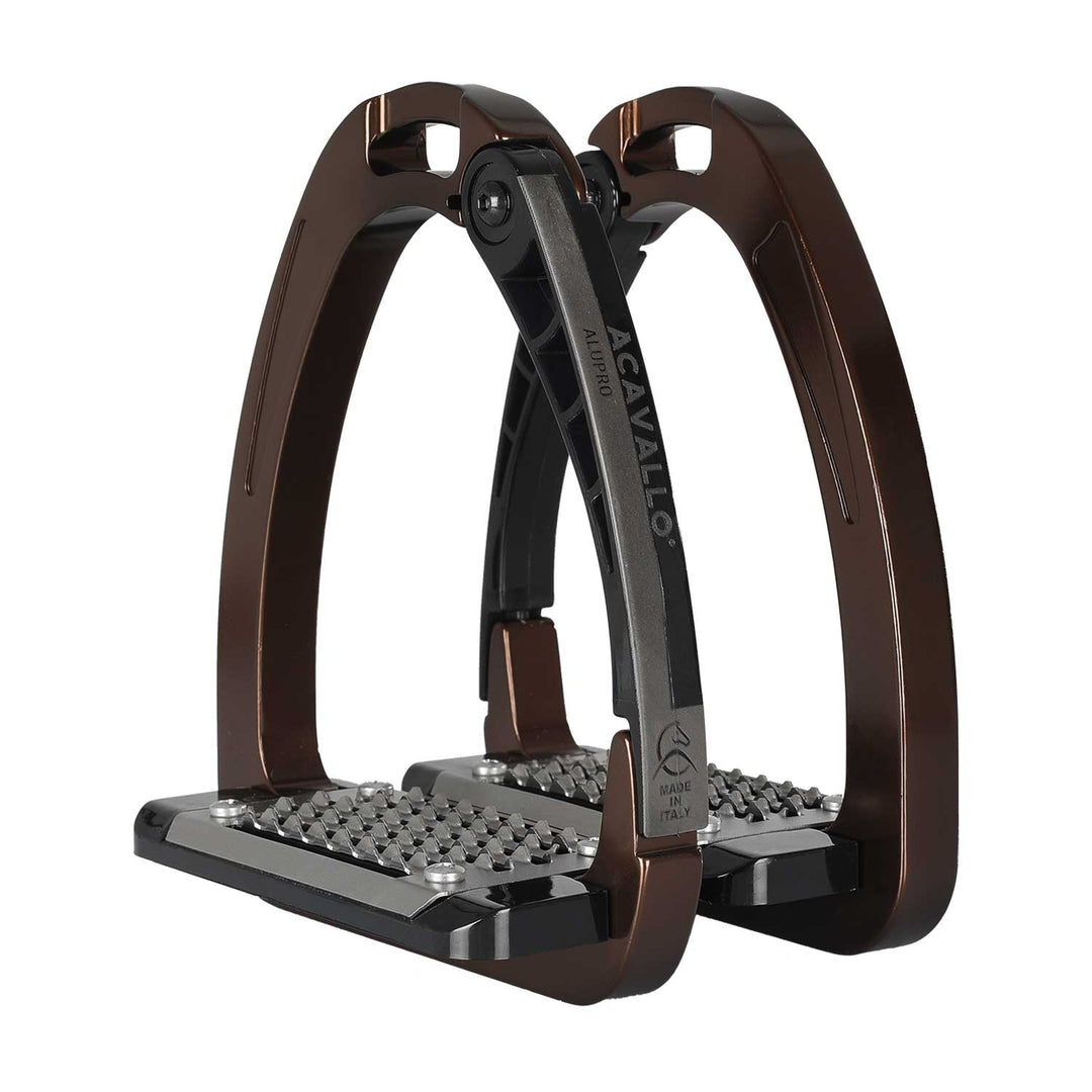 Acavallo Arena Alupro Stirrups - Brown