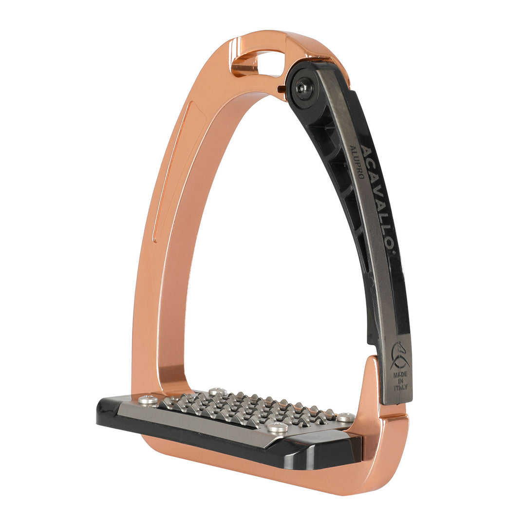 Acavallo Arena Alupro Stirrups - Rose Gold