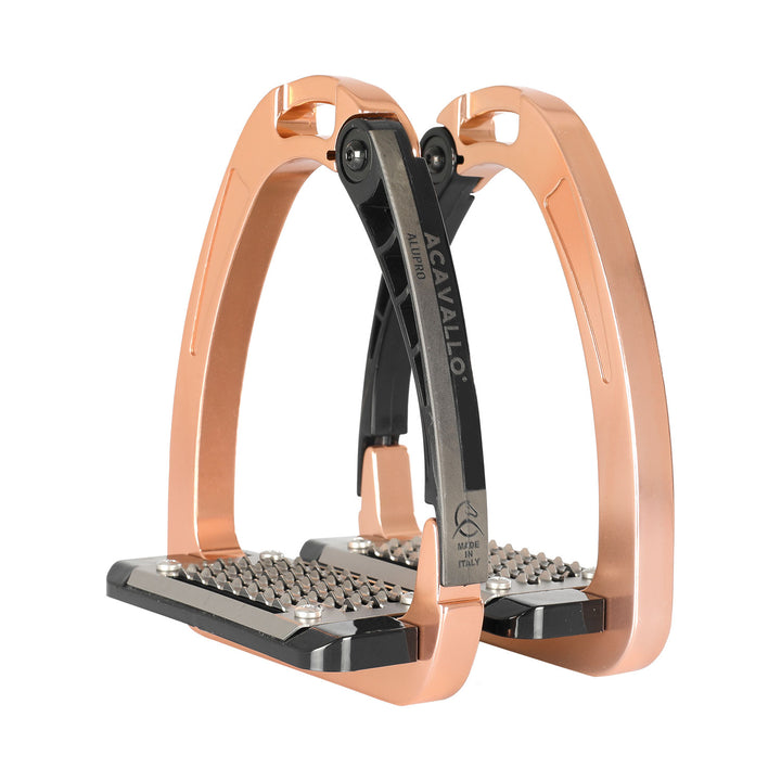 Acavallo Arena Alupro Stirrups - Rose Gold