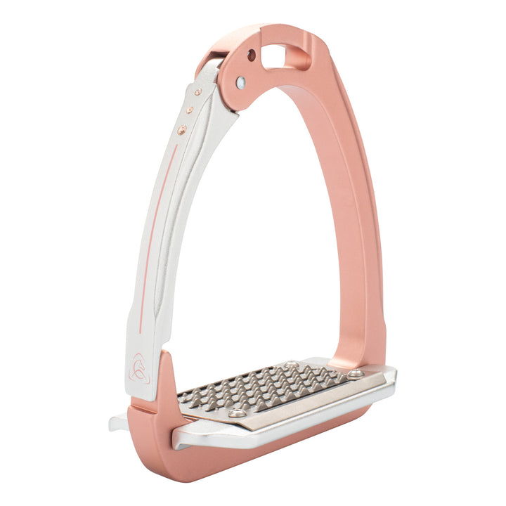 Acavallo Arena Aluplus 2.0 Stirrups Crystals - Antique Rose
