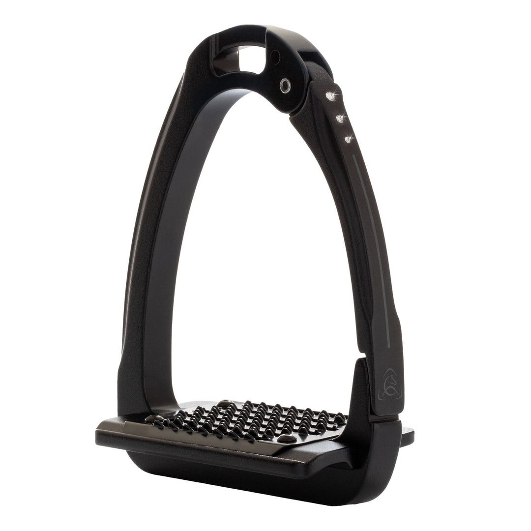 Acavallo Arena Aluplus 2.0 Stirrups Crystals - Total Black