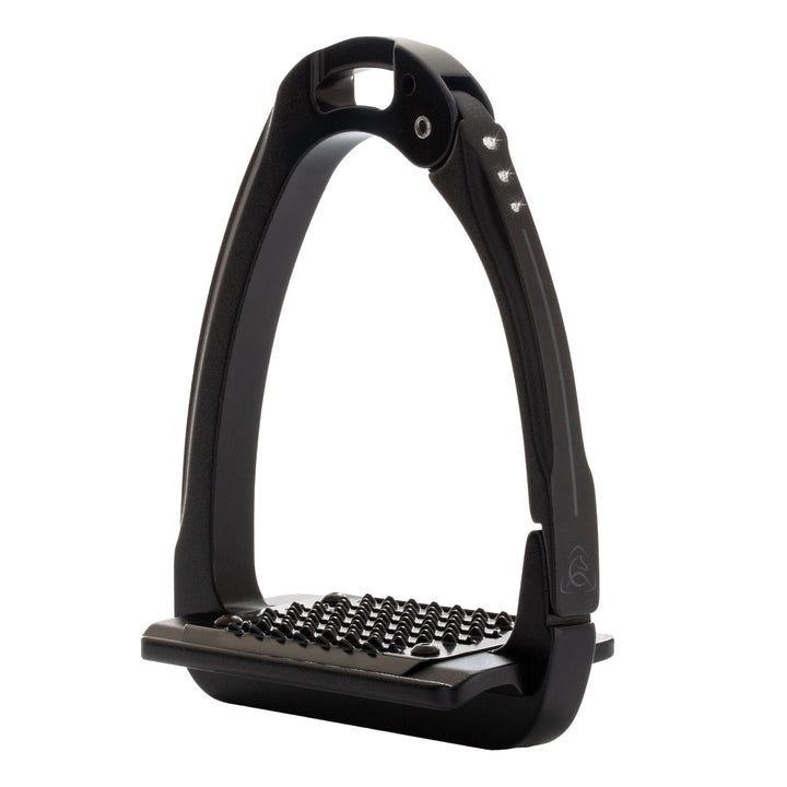 Acavallo Arena Aluplus 2.0 Stirrups Crystals - Total Black