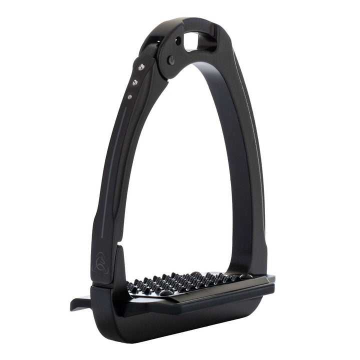 Acavallo Arena Aluplus 2.0 Stirrups Crystals - Total Black