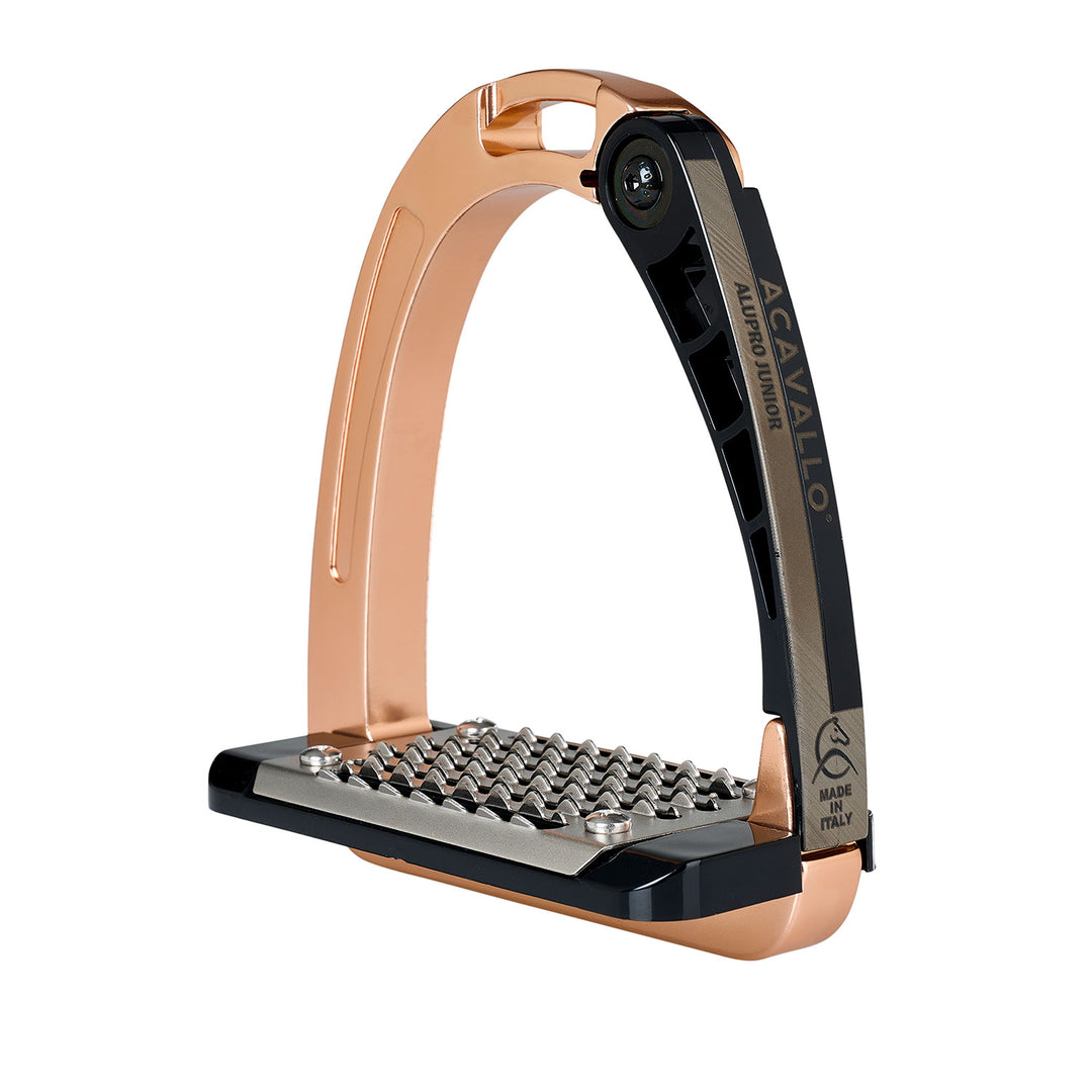 Acavallo Arena Alupro Junior Stirrups - Rose Gold
