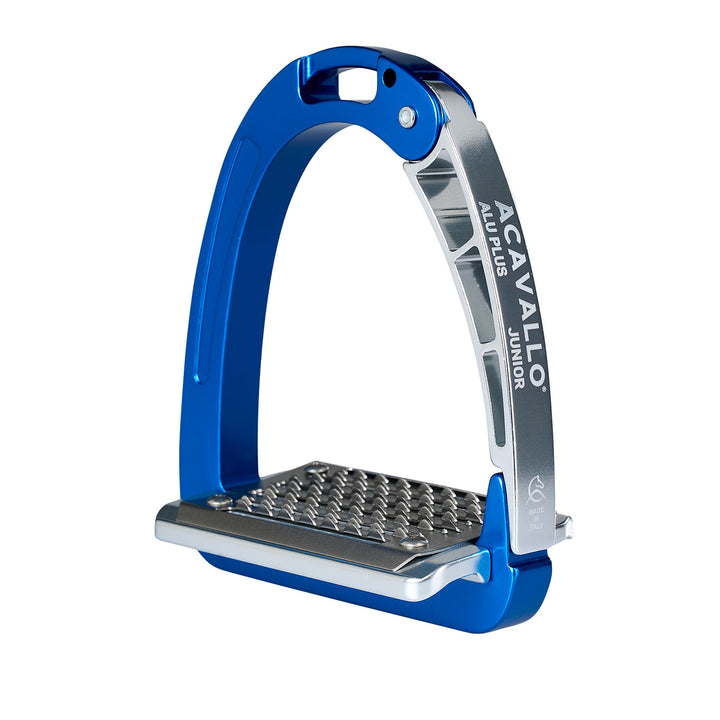 Acavallo Arena Aluplus Junior Stirrups - Blue